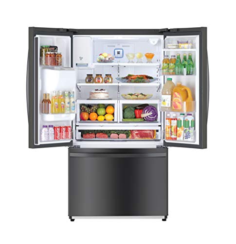 Kenmore 75507 French Door Bottom Freezer, Black Stainless 25.5 cu ft