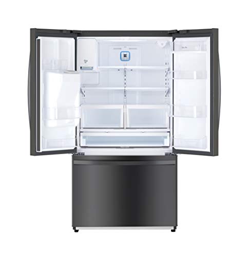 Kenmore 75507 French Door Bottom Freezer, Black Stainless 25.5 cu ft