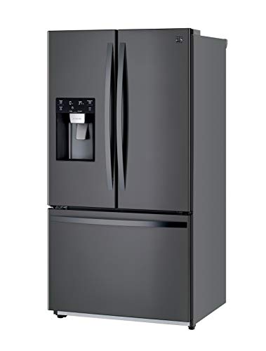 Kenmore 75507 French Door Bottom Freezer, Black Stainless 25.5 cu ft