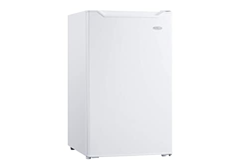 Danby DCR044B1WM-6 4.4 Cu.Ft. Compact Refrigerator with Chiller-Mini Fridge for Bar, Dorm, Basement, Den, Kitchen, Living Room, White