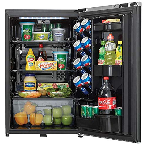 Danby DAR044A6MDB 4.4 Cu.Ft. Mini Fridge, Compact Refrigerator For Bedroom, Living Room, Bar, Dorm, Kitchen, Office, E-Star In Black With Lock
