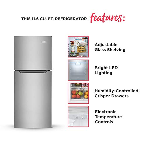 Frigidaire FFET1222UV 11.6 Cu. Ft. Compact ADA Top Freezer Refrigerator