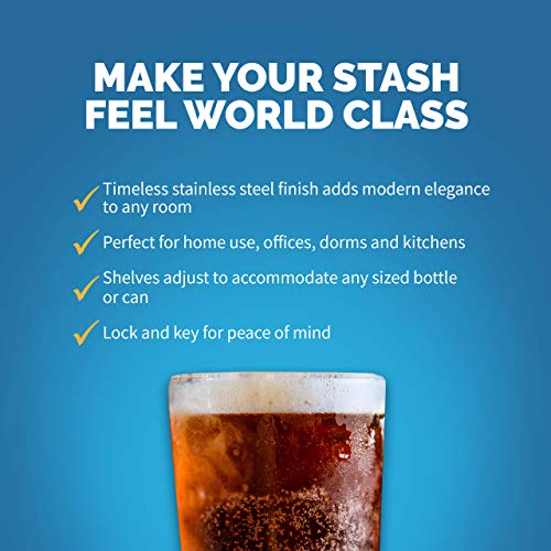 NewAir ‎AB-1200B Beverage Refrigerator Cooler | 126 Cans Free Standing with Right Hinge Glass Door Beverage Cooler | Mini Fridge Beverage Organizer For Beer, Wine, Soda, And Cooler Drinks