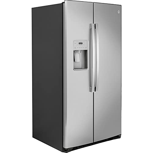 GE 36" Side by Side Refrigerator Stainless Steel