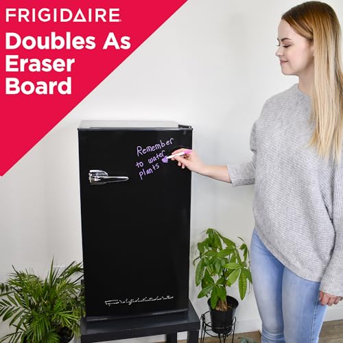 FRIGIDAIRE EFR331-BLACK 3.2 Cu ft Eraser Board Mini Compact Dorm Fridge (Black)