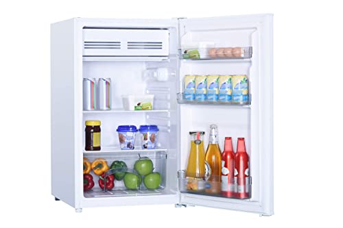 Danby DCR044B1WM-6 4.4 Cu.Ft. Compact Refrigerator with Chiller-Mini Fridge for Bar, Dorm, Basement, Den, Kitchen, Living Room, White