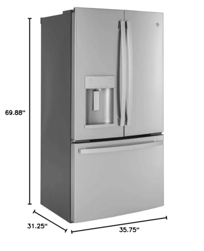 GE GYE22GYNFS 36" Counter Depth French Door with Ice Maker 22.1 cu ft