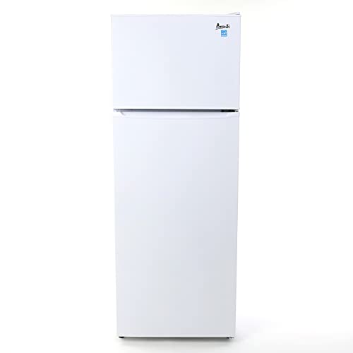 Avanti RA75V0W Freestanding Slim Apartment Top Freezer Refrigerator 7.4 cu ft White