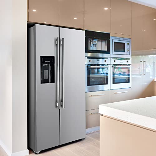 Forno Salerno 36" ‎FFRBI1844-36SB French Door Refrigerator and Freezer- Stainless Steel