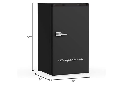 FRIGIDAIRE EFR331-BLACK 3.2 Cu ft Eraser Board Mini Compact Dorm Fridge (Black)