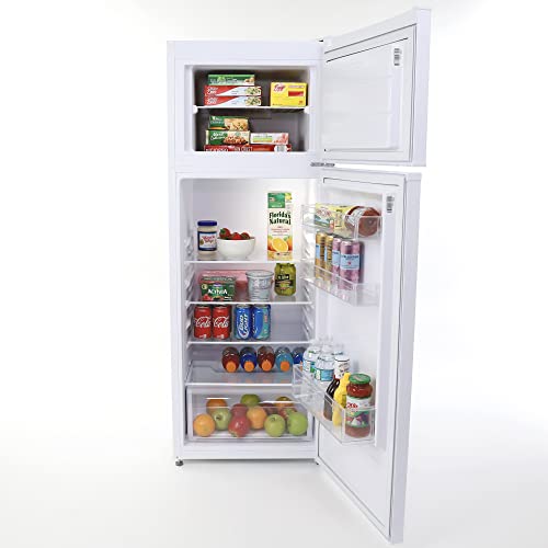 Avanti RA75V0W Freestanding Slim Apartment Top Freezer Refrigerator 7.4 cu ft White