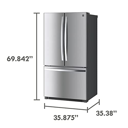 Kenmore 46-73025 French Door Refrigerator 26.1 cu ft Fingerprint Resistant Stainless