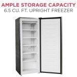 Frigidaire EFRF696-AMZ Upright Freezer 6.5 cu ft Stainless Platinum Design Series,Silver