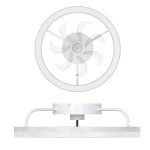 Acesal Y333 Ceiling Fans with Lights and Remote-20‘’ Modern Smart Ceiling Fan,Reversible, 3000K-6600K Dimmable,6 Speeds,Noiseless, Low Profile Ceiling Fan for Bedroom/Living Room/Kitchen- White