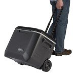 Coleman Insulated Can Cooler: 50 Quart Xtreme 5 Day Wheeled Cooler | Insulated Cooler with Wheels Keeps Ice for 5 Days | Portable Rolling Hard Cooler