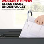 Honeywell MO08CESWB6 9,000 BTU Portable Air Conditioner for Bedroom, Living Room, Apartment, 115V, Cools Rooms Up to 400 Sq. Ft. with Dehumidifier & Fan, 24-hour Timer, Remote, White/Blue