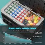 EUHOMY 12 Volt Refrigerator, 80QT(75L) 12V Fridge, Electric Cooler 12/24V DC 110-240V AC, Car Refrigerator 0℉~68℉, 12 Volt Cooler for Camping, Trip, Truck, Boating, Outdoor.