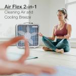 Lasko FF305 Air Flex 2-in-1 20-inch Box Fan and Air Purifier in One with MERV10 Air Purifying Filter for Cleaner Air and a Cooling Breeze