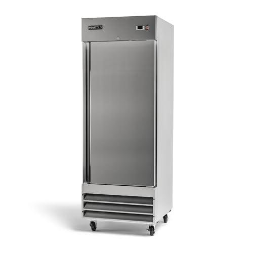 PEAKCOLD IM23R Single Door REFRIGERATOR; Commercial Reach In Stainless Steel, White Interior; 23 Cubic Ft, 29" Wide