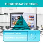 BLACK+DECKER BCRK17B Compact Refrigerator Energy Star Single Door Mini Fridge with Freezer, 1.7 Cubic Feet, Black