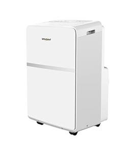 Whirlpool WHAP131BWC 8,000 BTU Portable Air Conditioner for Home with Dehumidifier, A/C Portable Air Conditioner for Apartment and Bedroom, 115V, AC for Small Rooms up to 350 Square Feet with Remote in White