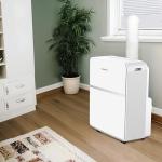 Whirlpool WHAP131BWC 8,000 BTU Portable Air Conditioner for Home with Dehumidifier, A/C Portable Air Conditioner for Apartment and Bedroom, 115V, AC for Small Rooms up to 350 Square Feet with Remote in White
