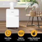 Whirlpool WHAP131BWC 8,000 BTU Portable Air Conditioner for Home with Dehumidifier, A/C Portable Air Conditioner for Apartment and Bedroom, 115V, AC for Small Rooms up to 350 Square Feet with Remote in White