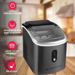 Frigidaire EFIC103AMZ-SSBLACK-SC SELF CLEANING AMZ-SSBLACK-SC EFIC103 Maker Machine Heavy Duty, 26lb Ice per Day, Stainless Steel, Black Stainless