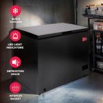 Frigidaire EFRF10136COM Chest Deep Freezer, 10 Cu. Ft. Capacity, Granita Rugged Design-Adjustable Thermostat-Removable Vinyl Coated Wire Basket-Easy Defrost Drain