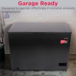 Frigidaire EFRF10136COM Chest Deep Freezer, 10 Cu. Ft. Capacity, Granita Rugged Design-Adjustable Thermostat-Removable Vinyl Coated Wire Basket-Easy Defrost Drain