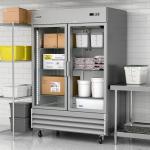 KoolMore RIF-2D-GD Commercial Upright, Freezer Double Door, Stainless Steel
