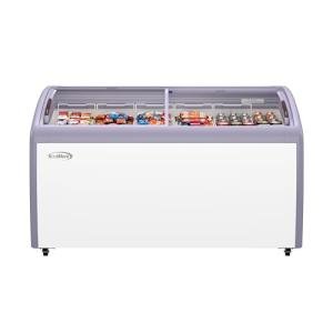 KoolMore MCF-16C Commercial Ice Cream Freezer Display Case, 16 Cu. Ft, White