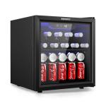 EUHOMY ‎BR-55H 55 Can Beverage Refrigerator cooler-Mini Fridge Glass Door for Beer Drinks Wines, Freestanding Beverage Fridge with Adjustable Shelves Blue LED for Home/Office/Dorm/Bar (1.3cu.ft)