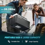 EUHOMY 12 Volt Refrigerator, 19QT(18L) Compressor Electric Cooler, Car Fridge -4℉~68℉, Portable Refrigerator 12/24V DC 110-240V AC, Portable Freezer for Camping, Travel, Boat