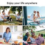 BODEGACOOLER 12 Volt Car Refrigerator,53 Quart Portable Fridge Freezer,Dual Zone Car Cooler WIFI APP Control,-4℉-68℉ （50L）Electric Compressor Cooler 12/24V DC and 100-240V AC for Camping,Travel,RV