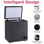 Frigidaire EFRF50136COM Chest Deep Freezer, 5 Cu. Ft. Capacity, Granita Rugged Design-Adjustable Thermostat-Removable Vinyl Coated Wire Basket-Easy Defrost Drain