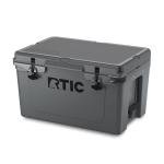 RTIC 45 QT Ultra-Tough Cooler Hard Insulated Portable Ice Chest Box for Beach, Drink, Beverage, Camping, Picnic, Fishing, Boat, Barbecue, Dark Grey