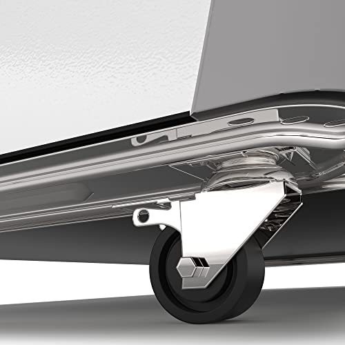 Koolmore KM-ICD-49SD-FG 49 inch Commercial Ice Cream Dipping Cabinet Display Case with Sneeze Guard, 8 Large Displayed Tubs, 6 Storing Tube, Sliding Glass Door [13 Cu. Ft.] 