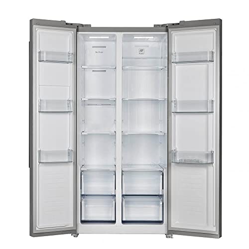 Forno Salerno 33" ‎FFRBI1805-33SB Stainless Steel Side-by-Side Fridge with LED Display 15.6 cu ft