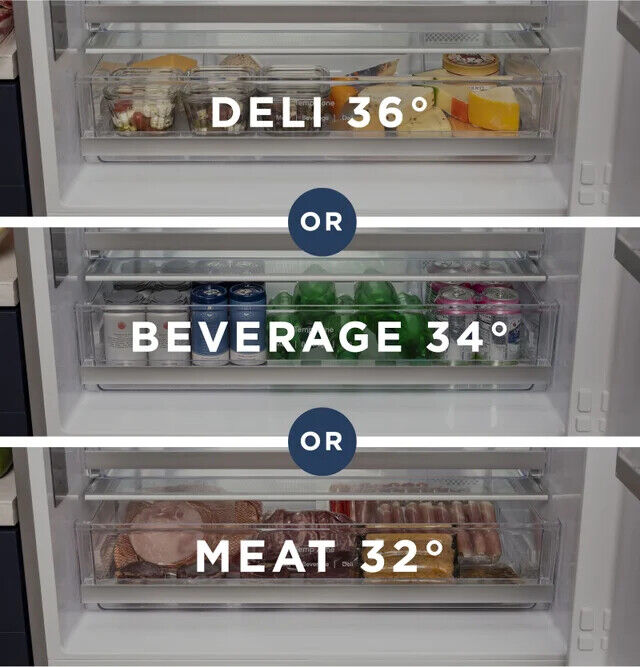 GE GBE17HYRFS 31" Freestanding Bottom Freezer Refrigerator NEW 