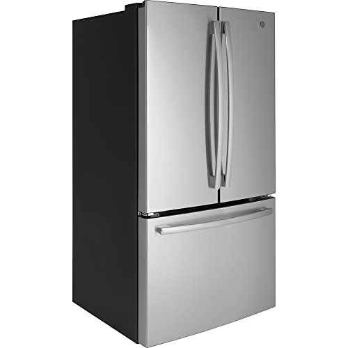 GE GNE27JYMFS 36" Energy Star French Door Refrigerator with LED Lighting 27 cu ft