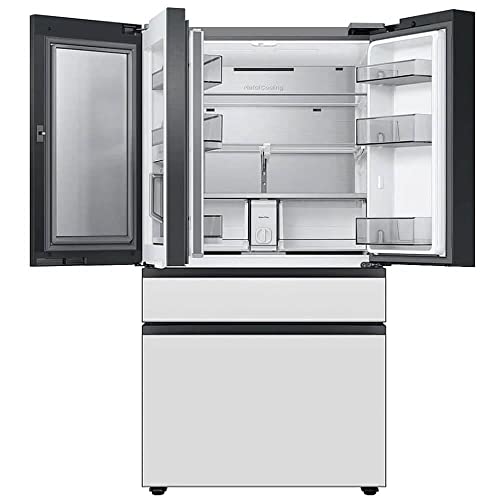 SAMSUNG Bespoke RF29BB860012 4-Door French Door Refrigerator - White 29 Cu. Ft.