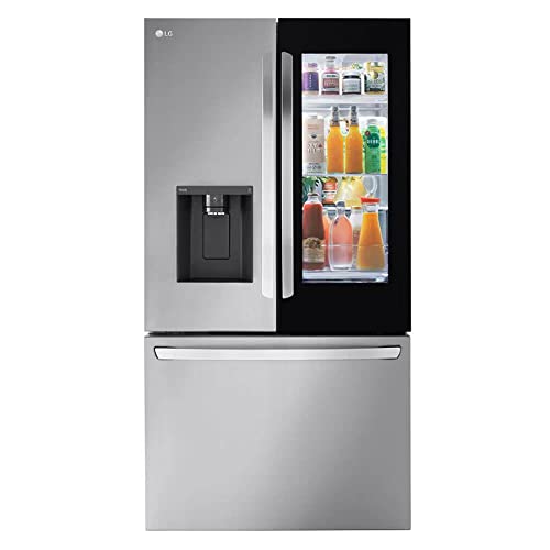 LG LRFOC2606S Counter Depth French Door Stainless Refrigerator 26 Cu. Ft