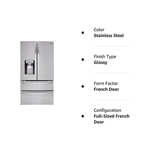 LG LMXS28626S 28 cu.ft. 4-Door French Door Refrigerator - Stainless Steel