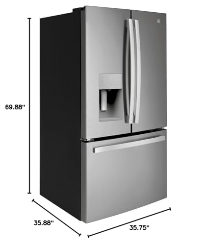 GE® GFE26JYMFS Energy Star® French-Door Refrigerator, 25.6 Cu. Ft