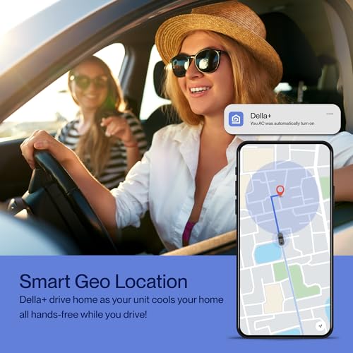 DELLA ‎18K2VR-17S-JPB-I+O 18000 BTU Energy Saving Mini Split Work with Alexa 19 SEER2 Cools Up to 1000 Sq.Ft Wifi Split AC & 1.5 Ton Heat Pump Ductless Pre-Charged Inverter System(JPB Series with R32 refrigerant)