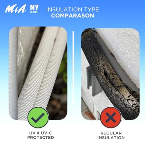 Cooper & Hunter ‎CH-NY18MIA-230VO/I 18,000 BTU, 230V 19 SEER Ductless Mini Split AC/Heating System Pre-Charged Inverter Heat Pump with 16ft Installation Kit