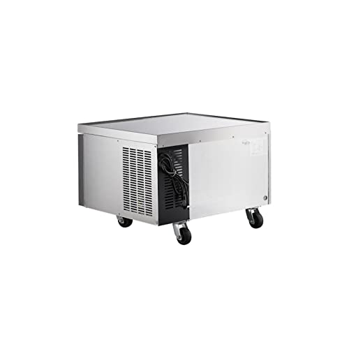 PEAKCOLD IM36CB2 2-Drawer Refrigerated Chef Base, 36" - Commercial Undercounter Fridge with Stainless Steel Drawers, Adjustable Temperature, and Heavy-Duty Casters
