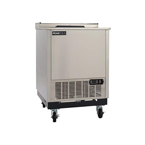 PEAKCOLD ‎IM25GF-S Stainless Steel Bar Glass Froster; Back Bar Freezer or Plate Chiller; 90 Mug Capacity 4.1 Cu Ft