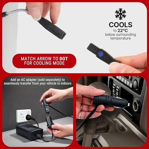 Koolatron Electric Portable Cooler Plug in 12V Car Cooler Bag, 26 qt (25 L) Black/Gray Soft-Sided Portable Car Fridge w/DC Power Cord, Adjustable Shoulder Strap, Cord Storage, Road Trip